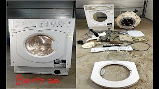 Experiment  Complete Disassembly  of Ariston Washing Machine [upl. by Sregor]