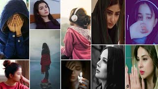 Sad Girls Dp Picture For Whatsapp  Alone Girl Dp  Crying Girl Dpz [upl. by Eppes]