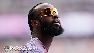 Freddie Crittenden opts to jog through 110m hurdles heat  Paris Olympics  NBC Sports [upl. by Hassi]