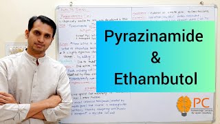 Antitubercular drugs Part 4 Pharmacology of Pyrazinamide and Ethambutol [upl. by Dominic]