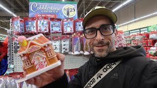 DOLLAR TREE Early Christmas Kreepn ft Cobblestone Corners Mini Christmas Village 2024 kreepers [upl. by Verda]