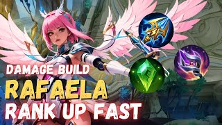 RANK UP FAST USING RAFAELA DAMAGE BUILD END SEASON  RAFAELA BEST BUILD 2024  MOBILE LEGENDS [upl. by Leahcar760]