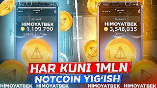 NOTCOIN TEZ KOPAYTIRISH YOLI Notcoin toliq malumot va koproq coinlar ishlash siri Notcoin yechish [upl. by Wager190]