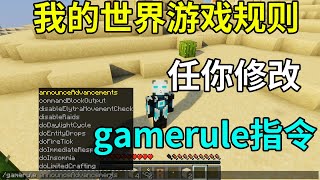 我的世界遊戲規則任你修改，常用的五個gamerule指令 [upl. by Cherianne500]