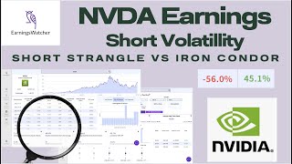 Volatility Options Trade for NVDA Earnings Short Strangle vs Iron Condor [upl. by Norty]