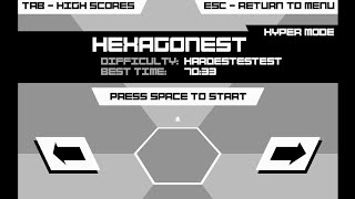 Hexagonest in Hyper Mode 7033s  Ending I PLAYED WITH MOUSE  Super Hexagon [upl. by Wachtel]