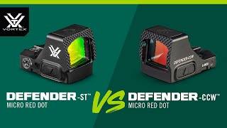 DefenderCCW™ Micro Red Dot vs DefenderST™ Micro Red Dot [upl. by Etteve]