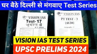 Vision ias 2024 test series review and unboxing for UPSC prelims 2024  hindi amp English medium [upl. by Valdemar]