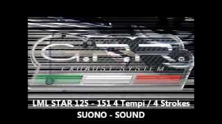 GPR LML STAR 125 LML STAR 150 SUONO GPR EXHAUST LML STAR 125 LML STAR 150 4 STROKES [upl. by Atiuqes650]