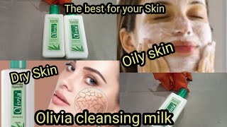 Olivia cleansing milk Review Two in One Olivia Lation for all skin types Nargis Imran [upl. by Eisso911]