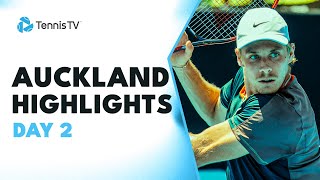 Fils Takes On Gasquet Shapovalov amp Bautista Agut Feature  Auckland Highlights Day 2 [upl. by Labinnah889]