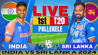 🔴 Live India vs Sri Lanka 1st T20  Live Match Score amp Commentary  IND vs SL Live match Today [upl. by Budge]