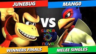 Supernova 2024 WINNERS FINALS  Junebug Donkey Kong Vs Mango Falco Smash Melee Tournament [upl. by Lindi538]