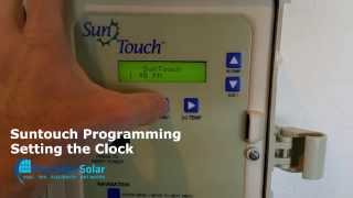 Pentair Suntouch Controller Setting the Clock [upl. by Trawets130]