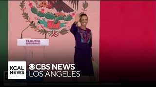 LA Mayor Karen Bass to attend swearing in of Mexicos first ever woman president [upl. by Lamaaj615]