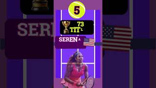 TOP 10 Female Tennis Players with most WTA Titles shorts tennis wta [upl. by Jayme]