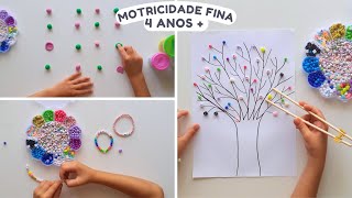 ATIVIDADE DE MOTRICIDADE FINA SENSORIAL COM MIÇANGAS  COORDENAÇÃO MOTORA FINA ALFABETIZAÇÃO LÚDICA [upl. by Aneeb]