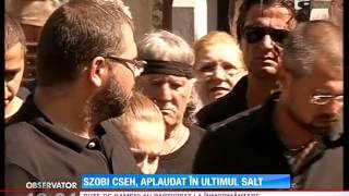 Szobi Cseh a fost înmormântat cu onoruri militare şi salve de tun [upl. by Accebor]