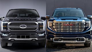 2022 GMC Sierra Denali Ultimate vs Ford F 150 Limited 2022 ford f150 2022 2022 gmc sierra denali [upl. by Kiryt]