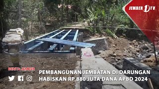 PEMBANGUNAN JEMBATAN DI DARUNGAN HABISKAN RP 880 JUTA DANA APBD 2024 [upl. by Aleunamme]