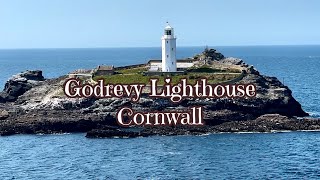 Godrevy Lighthouse Cornwall  Godrevy Island  St Ives Bay England uk [upl. by Martynne316]