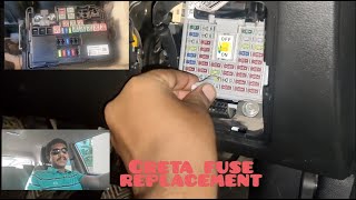 How to replace fuse in Hyundai creta  2017 hyundai creta  Dashcam Dasher vlogs [upl. by Kcirrez188]