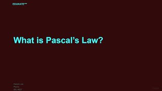 What is Pascal’s Law [upl. by Wystand]