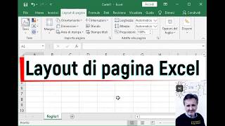 Impostare il LAYOUT di PAGINA in EXCEL Temi Dimensioni Margini Intestazione e Piè di Pagina [upl. by Sherye703]