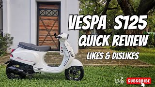 Vespa S125 Quick Review [upl. by Voleta]