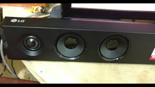 LG SJ3 300W Wireless Dolby DTS Bluetooth Sound bar UNBOXING  LG SJ3 SOUNDBAR DOLBY DTS SOUND TEST [upl. by Cacia]