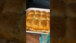 Cheesy Buffalo ranch chicken sliders sliders buffalochicken lunchrecipes [upl. by Sezen380]