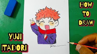 Drawing Yuji Itadori Jujutsu Kaisen [upl. by Ahsatel147]