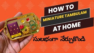 How to Make Miniature Tambulam Fridge Magnets  StepbyStep Tutorial in Telugu [upl. by Ethelred]