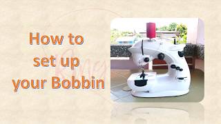 Easy Stitch Max Sewing Machine Setting up Bobbin [upl. by Durman572]