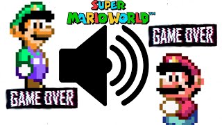 Sound Effect Super Mario World  GAME OVER [upl. by Peterson]