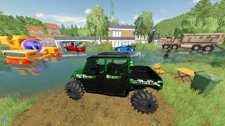 Using Submarine to Explore Abandoned City  Farming Simulator 22 [upl. by Bruce]