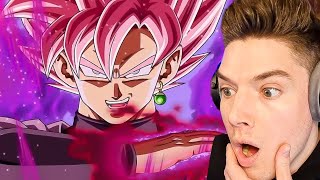 NEW Rose Goku Black Super Attacks Reaction on Global First Dragon Ball Z Dokkan Battle Release [upl. by Nikolos]