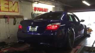 BMW E60 M5 V10 Dyno Evolve Tubular Headers  Stage 3 Tune [upl. by Leribag]