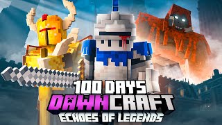 100 Days of DAWNCRAFT Echoes of Legends FULL MOVIE [upl. by Repsag]