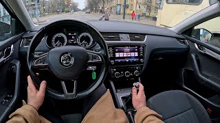 2018 Skoda Octavia  16 TDI 115hp MT   POV Test Drive  Consumption [upl. by Nylavad]