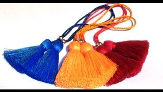 TUTORIAL DIY COMO REALIZAR UNA PULSERA DE BORLAS O POMPONES O FLECOS [upl. by Keily]