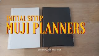 2025 muji view all and weekly horizontal planner initial setup [upl. by Hum711]