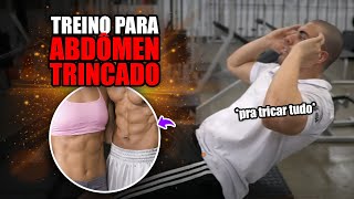 Treino de abdomen para um abdomen trincado [upl. by Ocihc]