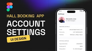 Settings UI Design  free file 🎁  Meeting Room Booking App Design in Figma  Day 8 [upl. by Ahcsat423]