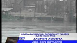 Heavy rains flood Cotabato barangays [upl. by Cid157]