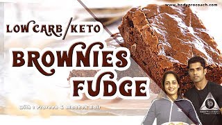 Low carb  Keto Brownie Fudge  Cheat meal but still on Fat Burning  SweatFit Wellness [upl. by Novelia210]