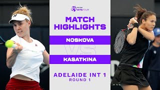 Linda Noskova vs Daria Kasatkina  2023 Adelaide 1 Round 1  WTA Match Highlights [upl. by Anaehs]