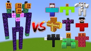 TITAN ENDERMAN vs All Minecraft Bosses  Minecraft Mob Battle [upl. by Calen]