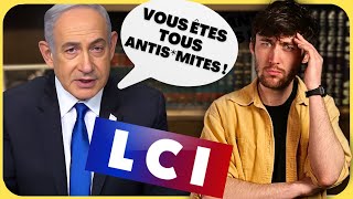 Le BOUCHER de GAZA à la TÉLÉ  😠 🇵🇸 Netanyahu sur LCI [upl. by Anailil]