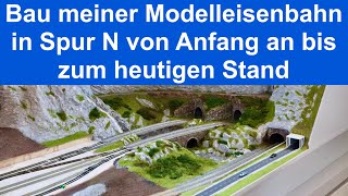 Aufbau meiner Modelleisenbahn in Spur N von Anfang an bis zum heutigen Stand in unter 30 Minuten [upl. by Vladi]